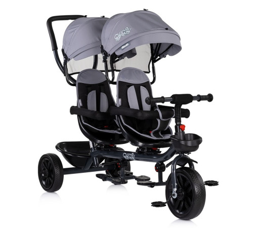  chipolino trkhh0262pl triciclu pentru gemeni "hip hop" platinum