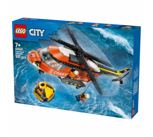  lego city 60503 Конструктор "Вертолет береговой охраны" (551 дет.)