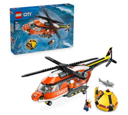 lego city 60503 constructor "elicopterul pazei de coastă" (551 el.)