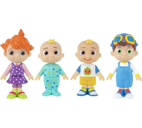 cocomelon cmw0169 set de 4 figurine "familie"