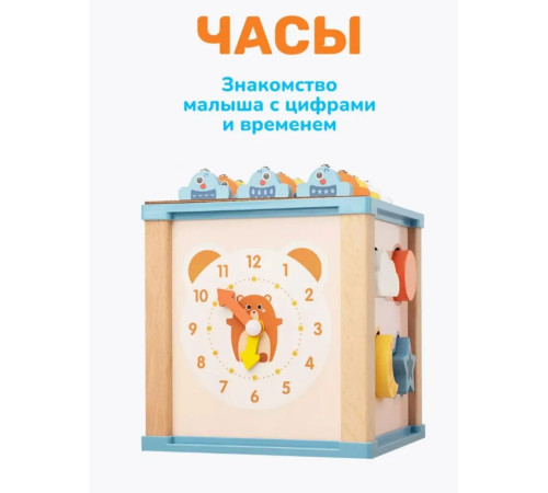 op 202108879  Деревянный развивающий куб 9-в-1