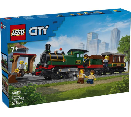  lego city 60511 constructor "Классический старинный паровоз" (575 el.)