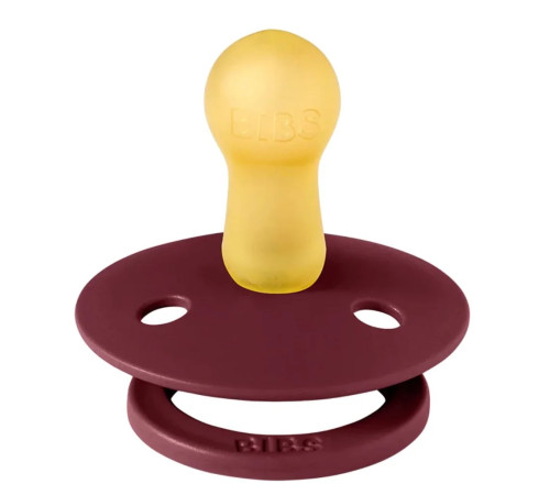 bibs suzeta rotunda din latex color s pink plum & elderberry (0-6 luni) 2 buc.