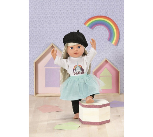 zapf creation 870945 set de îmbrăcăminte baby annabell „paris” (43 cm.)