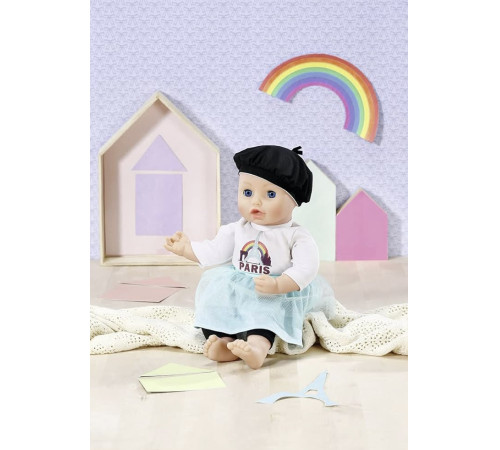 zapf creation 870945 set de îmbrăcăminte baby annabell „paris” (43 cm.)