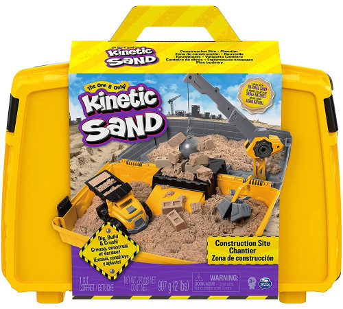  kinetic sand 6055877 Набор для лепки "construction folding sandbox"