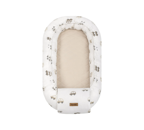 sensillo-229004 6386 cuib-cocon din muslin pentru nou-născuți "cars" (80x45 cm)