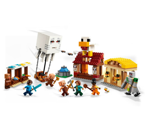 lego minecraft 21273 constructor "the ghast balloon village attack" (555 el.)