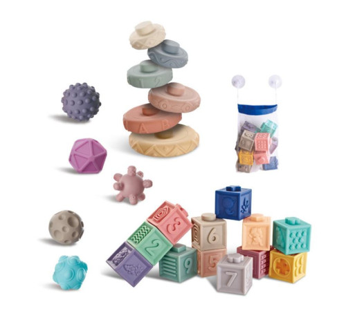 op 202142746 set de jucării din silicon (27 buc.)Набор силиконовых игрушек (27 шт.)