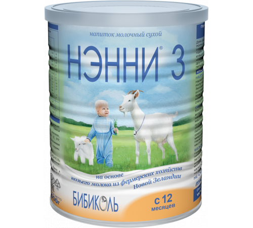 Детское питание в Молдове Нэнни "3 с пребиотиками" (12 м.+) 400 гр.