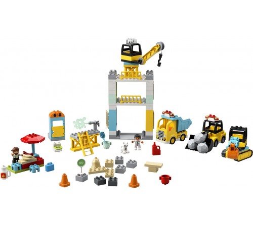 lego duplo 10933 constructor "macara turn la un șantier" (123 el.)