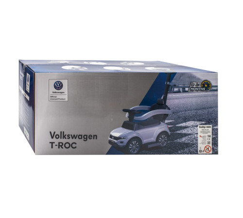 baby mix ur-hz-651 Машина c ручкой volkswagen белый