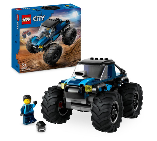 lego city 60402 constructor "monster truck albastru" (148 el.)