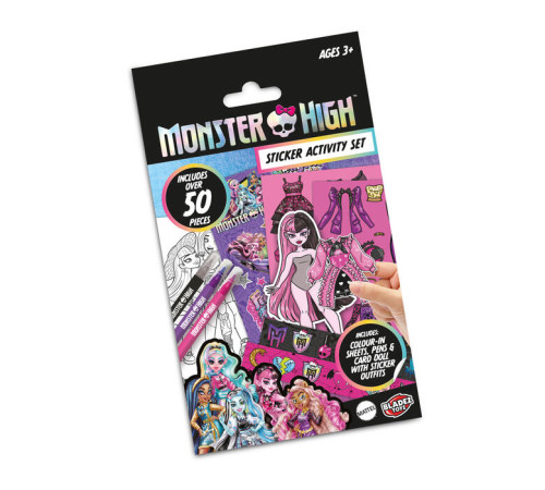  bladez mh85872 set creativ de colorat monster high cu autocolante și figurine