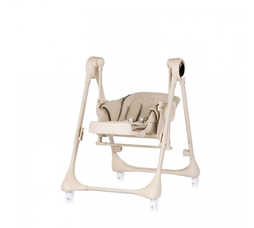 chipolino sthma02603la scaun pentru copii și leagăn electric 2 &icirc;n 1 "master class" latte