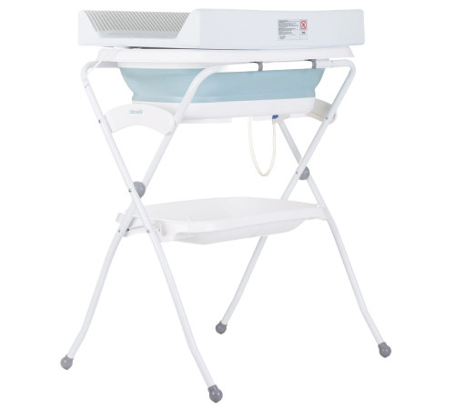  chipolino Пеленальный столик с ванной "fiore" shvfi0242bl голубой