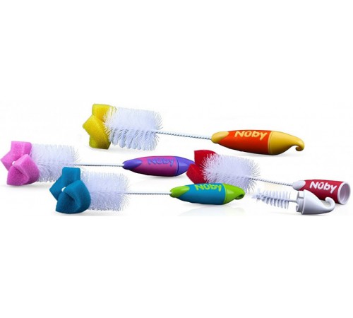  nuby id5540 perie pentru curatarea tetinelor si sticle in sort. 