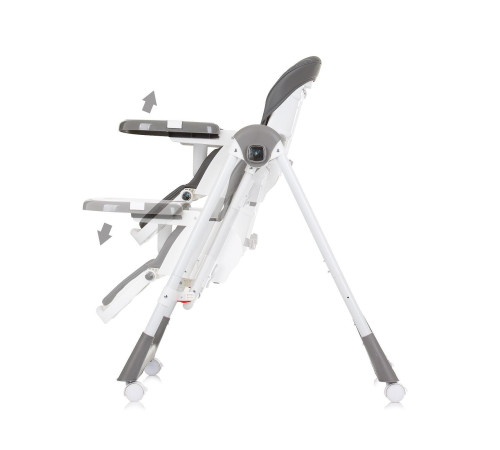 chipolino Стульчик для кормления и качели 2в1 "milk shake" sthms02404gn гранит