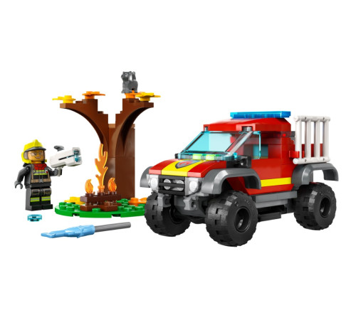 lego city 60393 constructor "camion de pompieri de salvare" (97 el.)