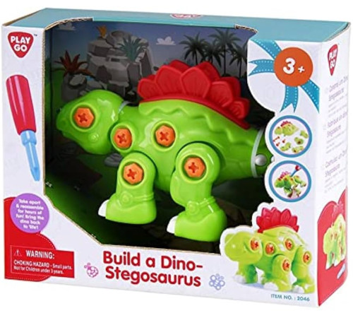 playgo 2046 Игровой набор "Собери динозавра: Стегозавр"