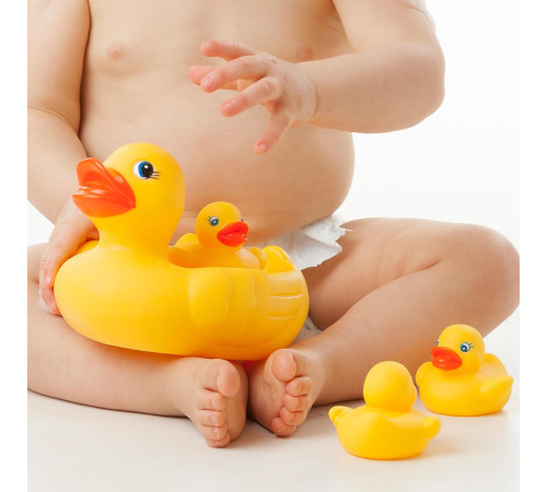 playgro nv684 Набор игрушек для ванной "duck bath family"