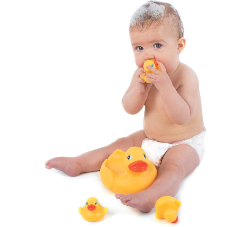 playgro nv684 Набор игрушек для ванной "duck bath family"