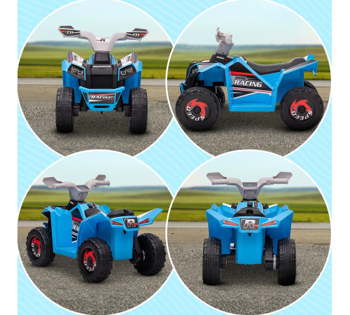 op mx630/2 atv electric pentru copii albastru