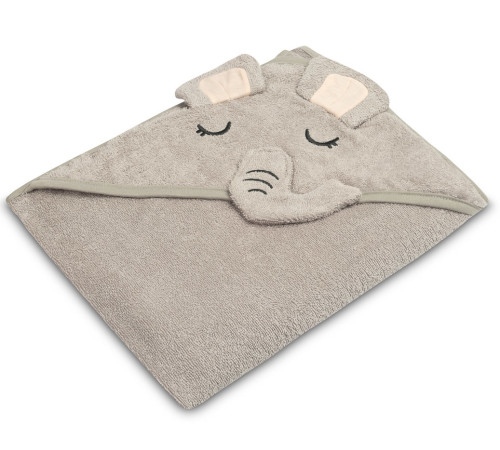  sensillo-30562 0339 Полотенце c капюшоном "Слон" (100х100 см.) серый