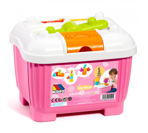  molto 21521 set de jucării senzoriale într-o cutie (5 buc.) roz
