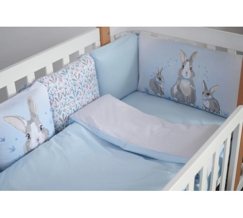 veres 217.11 lenjerie de pat "summer bunny blue" (6 buc.)