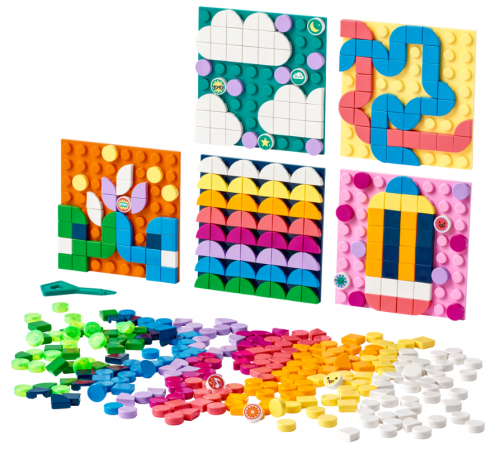 lego dots 41957 constructor "mega pachet cu petice adezive" (486 el.)