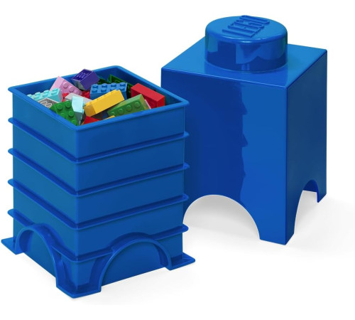 lego cutie pentru depozitare storage brick 1 (18x12,5x12,5 cm.) albastru