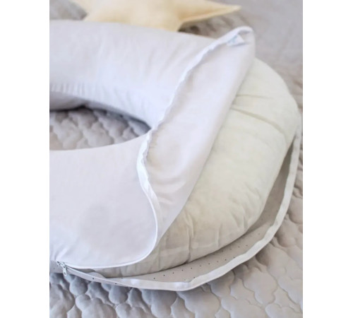 veres 301.15.03 pernă pentru gravide &icirc;n formă de u (140х75 cm.) gri\buline