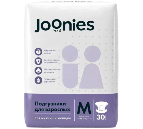  joonies 100301 scutece pentru adulți med adult, mărimea m (30 buc.)