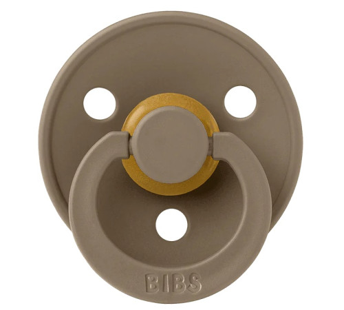 Bibs Suzeta rotunda din latex Color S Dark Oak (0-6 luni)  bibs suzeta rotunda din latex color s dark oak (0-6 luni)