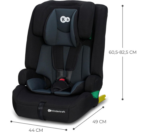 kinderkraft Автокресло safety-fix 2 i-size kcsafi02blk0000 (76-150 см.) чёрный