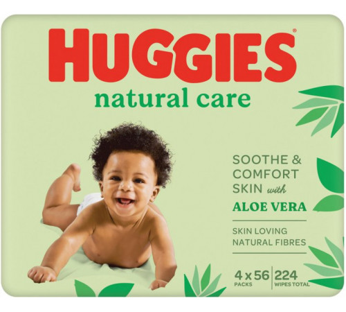  huggies Влажные Салфетки natural care (224 шт.)