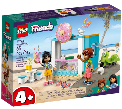 lego friends 41723 Конструктор "Магазин пончиков" (63 дет.)