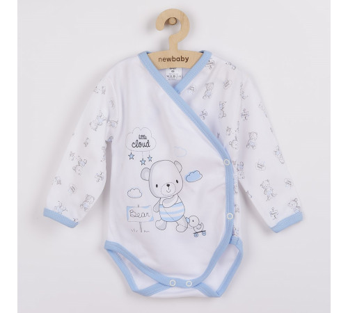  new baby 36713 Боди с длинным рукавом bears blue 68 см (3-6мес)