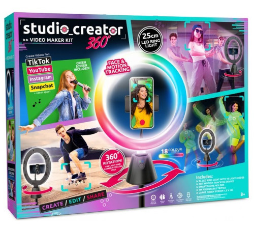  canal toys inf028cl set de filmare video "studio creator 360° "