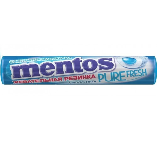  mentos Жевательная резинка pure fresh "Свежая мята" (15,5 гр.)