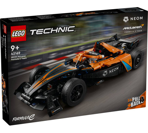 lego technic 42169 Конструктор "Гоночный автомобиль Формулы Е neom mclaren" (452 дет.)