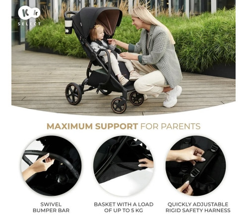 kinderkraft Коляска mitzy черный