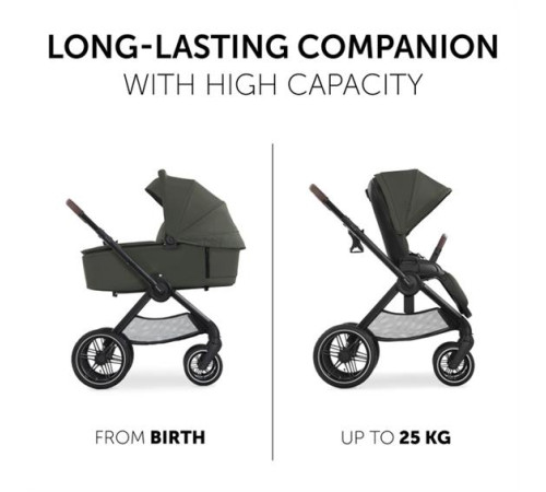 hauck cărucior 2 în 1 walk n care air set dark olive