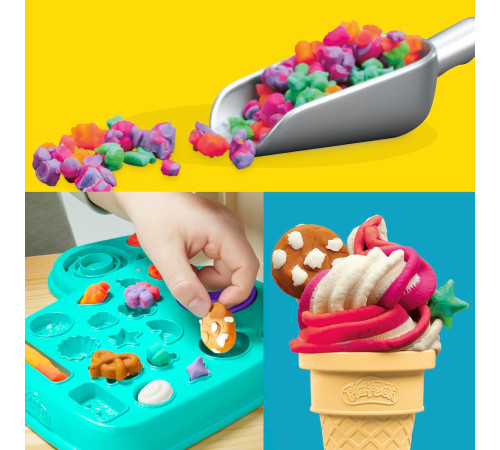 play-doh g0028 Игровой набор "Радужное мороженное"