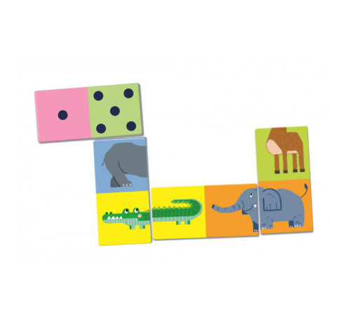 as kids 1024-50360 joc educativ agerino "domino animăluțe și numere" 