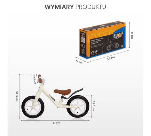 toyz-02542 Беговел "inter" (розовый)