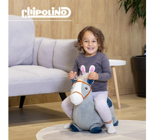 chipolino rhhop02402grey jucărie-jumper muzicala "caluleț" gri