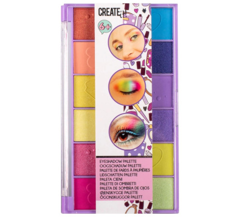 create it 84518 paleta de farduri pentru ochi (12 culori) in sort.