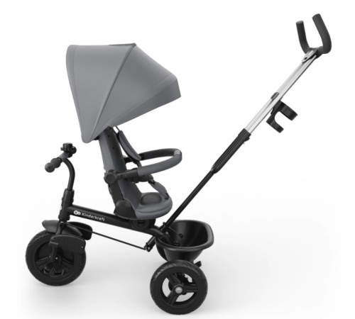 kinderkraft Детский трицикл aston 2 plus (серый)